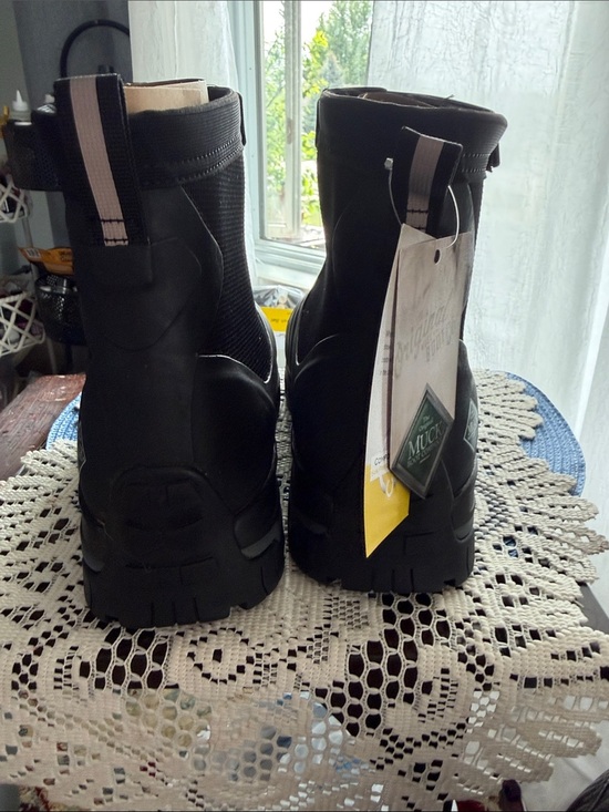 Muck Boot Black Rubber Ankle Rain Boots with Pull Tabs main image 6